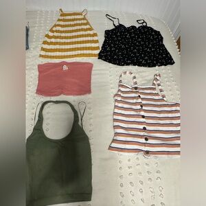 Tank tops, American Eagle and Hollister